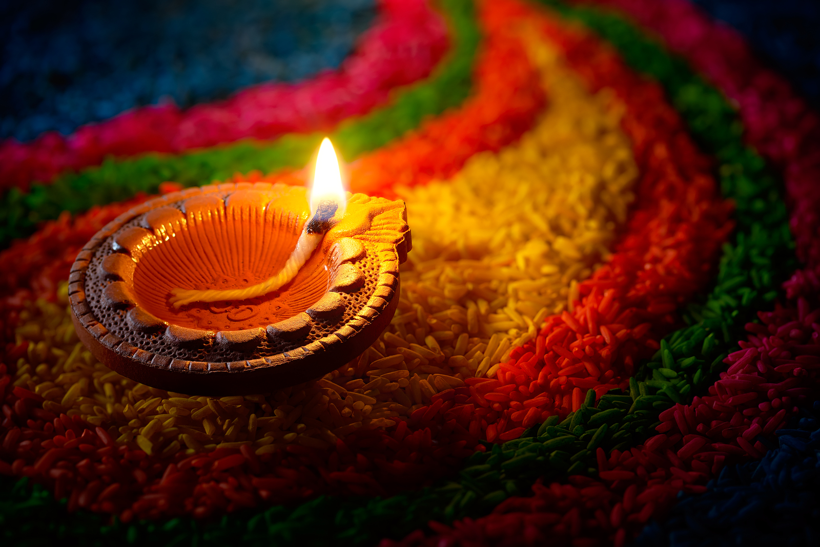 deepavali oil lamp