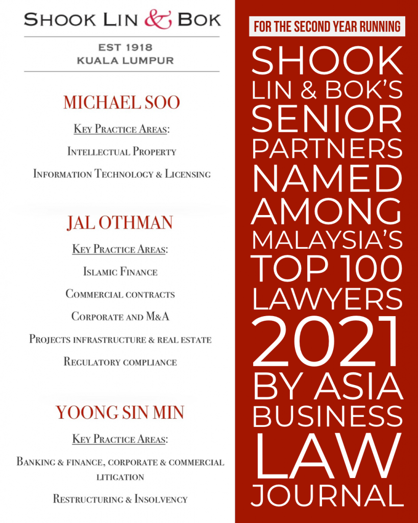 Asia Business Law Journal – Malaysia’s Top 100 Lawyers 2021 – Shook Lin ...